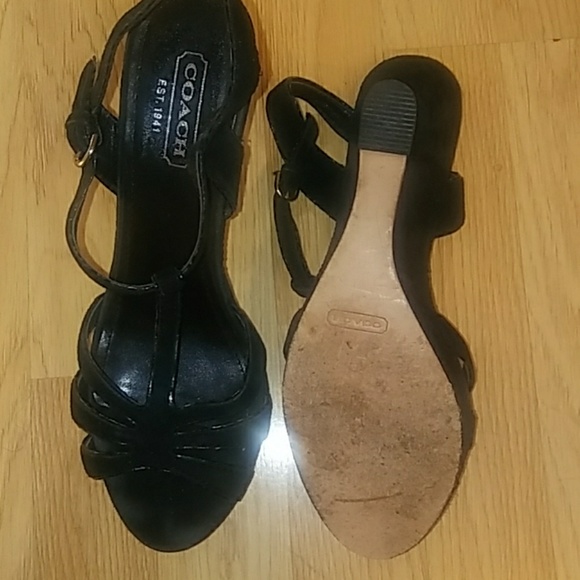 Coach suede wedges - Picture 3 of 5